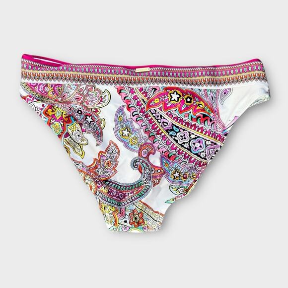 L'AGENCE Nicole Bright Paisley Bikini Bottoms Size Medium - Picture 4 of 10